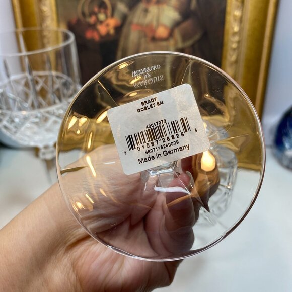 Set Of Two Waterford Crystal Marquis Wine Brandy Water Goblets Glasses - Picture 9 of 11